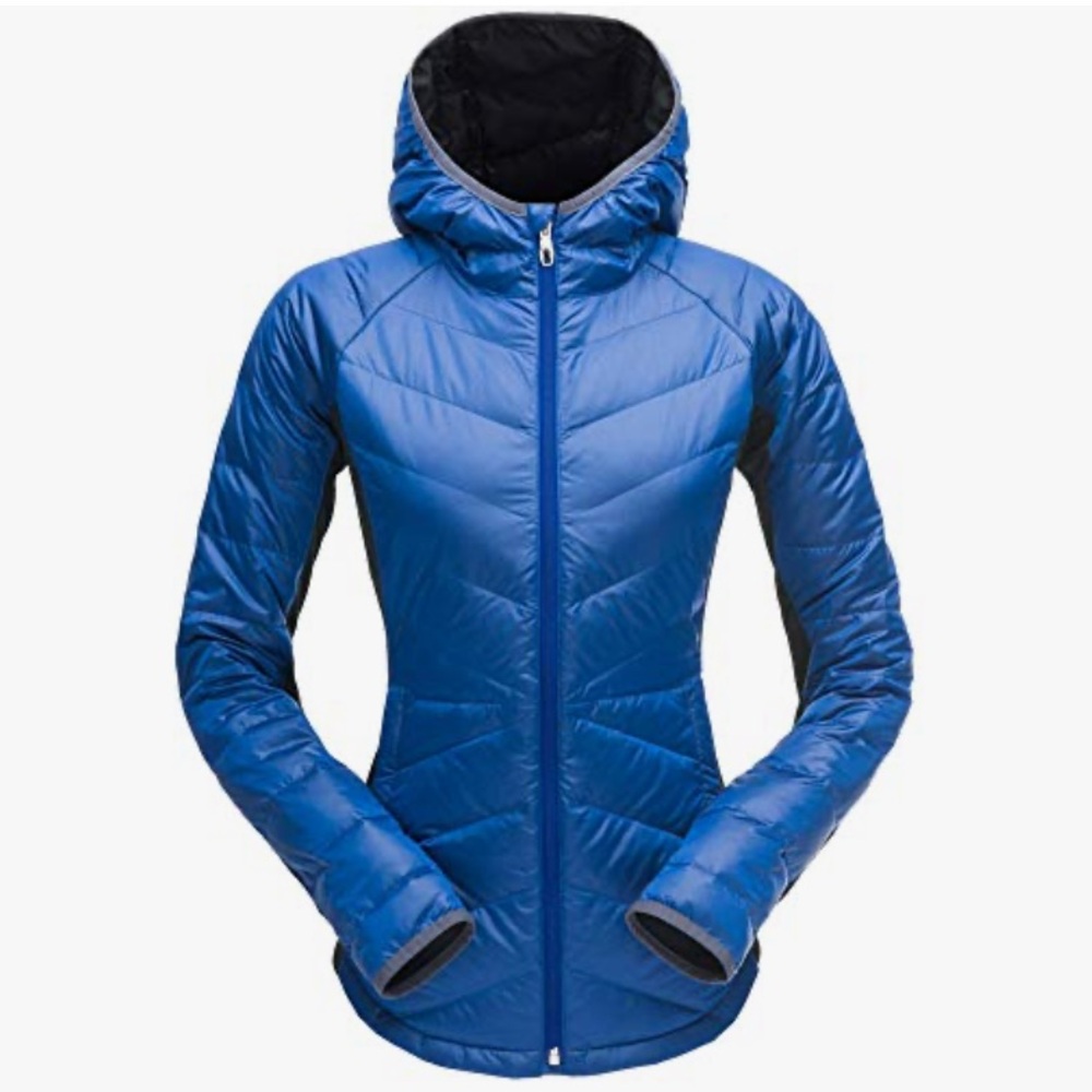 NWT SPYDER Women's Solitude Hoody Waterproof Down Jacket